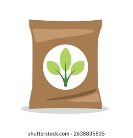 Flat Style Fertilizer Package vector illustration