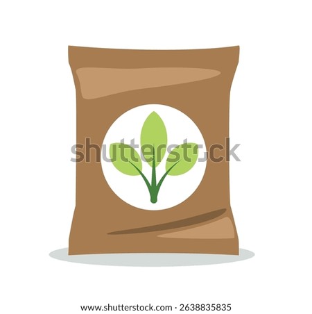 Flat Style Fertilizer Package vector illustration