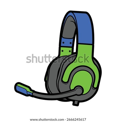Flat Style Gaming Headset Icon