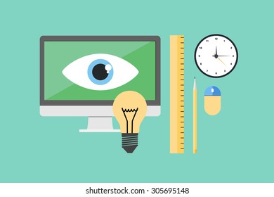 Flat Style Graphic Design Concept