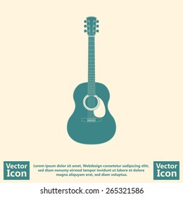 Flat Style Guitar  Icon