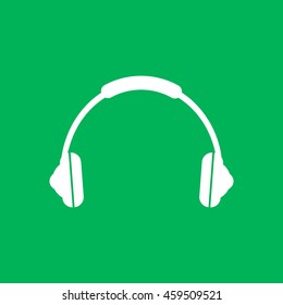 
Flat - style headphones.Vector icon.