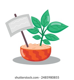Flat Style Herb and Botany Stickers