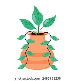 Flat Style Herb Planting Stickers 