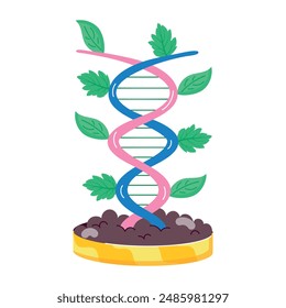 Flat Style Herb Planting Stickers 