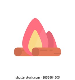 
Flat style holiday themed icons with soft color bonfire design, perfect for icons, UI, illustrations, backgrounds, stickers, covers, banners