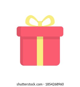 Flat style holiday themed icons with soft color gift box design, perfect for icons, UI, illustrations, backgrounds, stickers, covers, banners