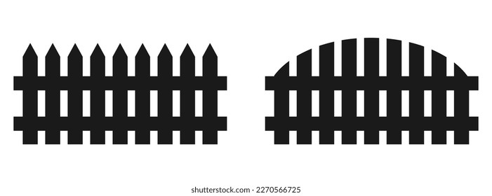 Flat style home fence vector icon for background needs. vector illustration	
