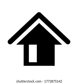 
flat style house icon. building theme. vector icon.