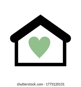 
flat style house icon. building theme. vector illustration