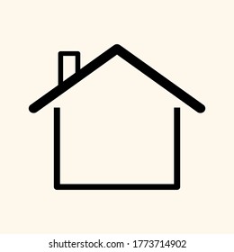 
icono de casa de estilo plano. tema de construcción