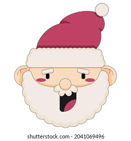 Flat style icon of Christmas stuff for cozy celebrate at home isolated on a white background. Vector illustration