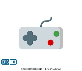 icono de estilo plano de la consola aislada en fondo blanco. EPS 10