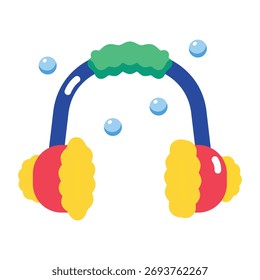 A flat style icon of cozy ear muffs