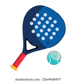 A flat style icon depicting beach tennis 