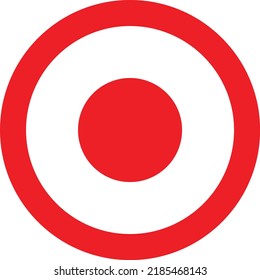 Diseño de iconos de estilo plano para la ilustración de iconos de grabación de parada 