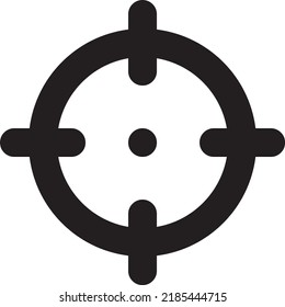 Flaches Symbol-Design des Zielmarketing-Pfeilkonzepts 