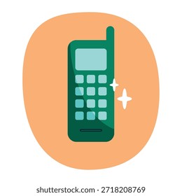 Icono de estilo plano de un smartphone moderno