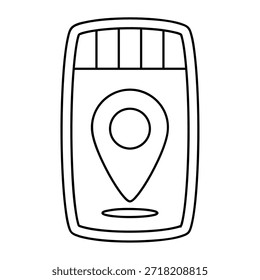 Flat style icon of a modern smartphone