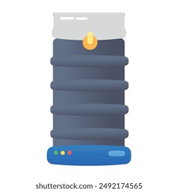 A flat style icon of nespresso machine