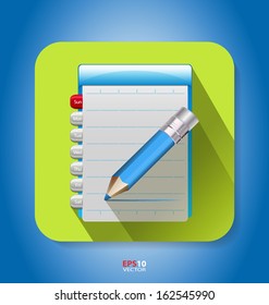Flat style icon - office for multipurpose design needs