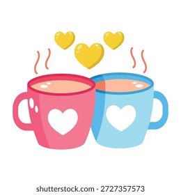 Un icono de estilo plano que representa una fecha de café