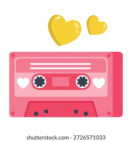 A flat style icon representing romantic music