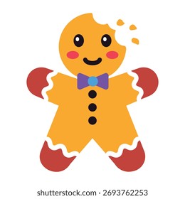 Icono de estilo plano que muestra el hombre lindo del jengibre