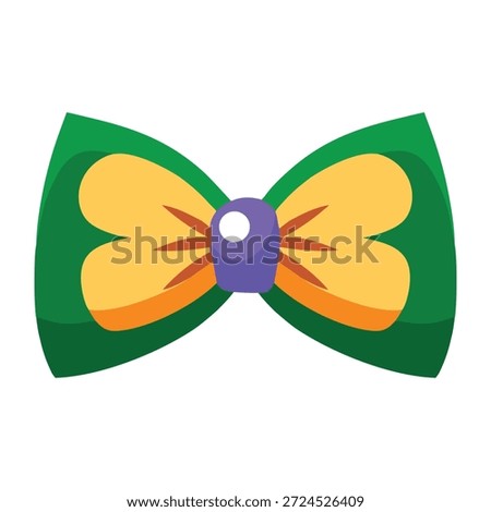 A flat style icon showing a pet bow  

