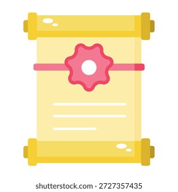 Un icono de estilo plano que muestra los votos de boda