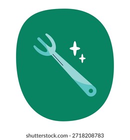 Icono de estilo plano de cuchara, cuchillo y tenedor para la marca de alimentos