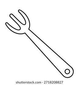 Icono de estilo plano de cuchara, cuchillo y tenedor para la marca de alimentos
