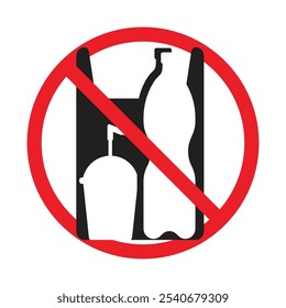 A flat style icon of water pollution