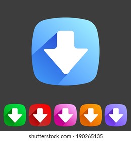 Flat style icons for your game design.