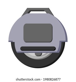  Flat Style Illustration Of Battery-Powered Electric Unicycle Scooter