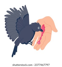 Ilustración de estilo plano que representa la mordedura de la fila 