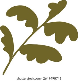 Flat style illustration of orange flowers with light beige stems on a white background, simple floral design