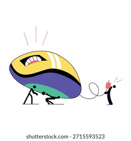 Una ilustración de estilo plano que representa el ratón de juego