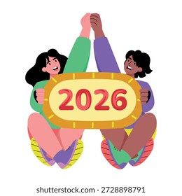 Una ilustración de estilo plano que representa una pantalla de señalización