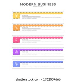 Infografik-Organigramm-Prozessvorlage mit bearbeitetem Text