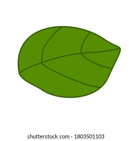 ilustración de hoja de estilo plano. tema ecológico