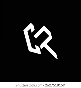 Flat style logo design featuring the letters C and R. Clean, modern, and minimal, perfect for branding, business identity, and corporate use.
