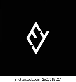 Flat style logo with the letters E and Y. Clean, modern, and minimal, perfect for branding, business identity, and corporate visuals.