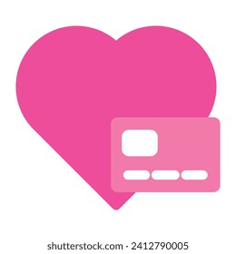 flat style love icon for valentine day isolated on white background