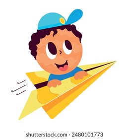 Pegatinas de servicio de correo de estilo plano