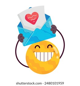 Flat Style Mail Service Stickers