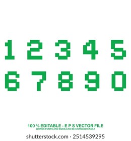 Flat Style Math Numbers vector illustration