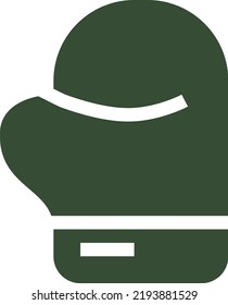 flat style minimal illustrated 
concept icon of boxing gloves