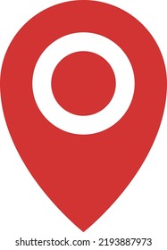 flat style minimal illustrated 
concept icon of map gps