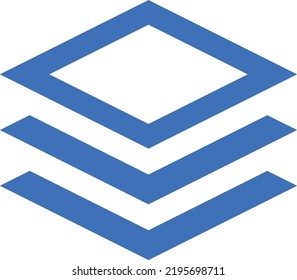 flat style minimal illustrated 
concept icon of stack 